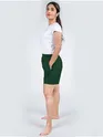 Plain Bottle Green Women Boxer
