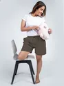 Plain Grizzle Gray Women Boxer