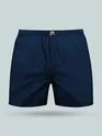 Plain Navy Blue Women Boxer