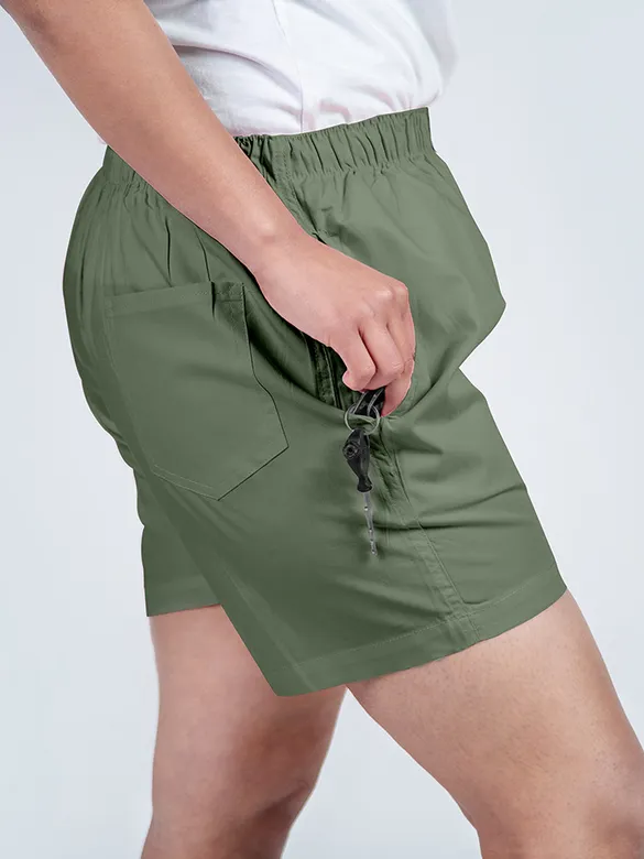 Plain Sage Green Women Boxer