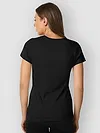 Black Womens Plain T-shirt