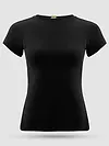 Black Womens Plain T-shirt