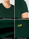 Bottle Green Womens Plain T-shirt