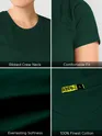 Bottle Green Womens Plain T-shirt