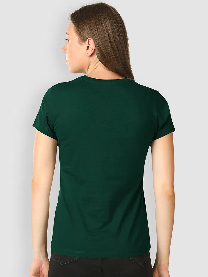 Bottle Green Womens Plain T-shirt