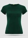 Bottle Green Womens Plain T-shirt