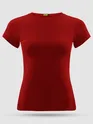 Fiery Red Womens Plain T-shirt