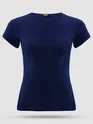 Navy Blue Womens Plain T-shirt