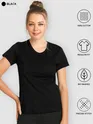 Pack Of 3 Womens Plain T-shirts Red Black And Burgundy