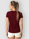 Pack Of 3 Womens Plain T-shirts Red Black And Burgundy
