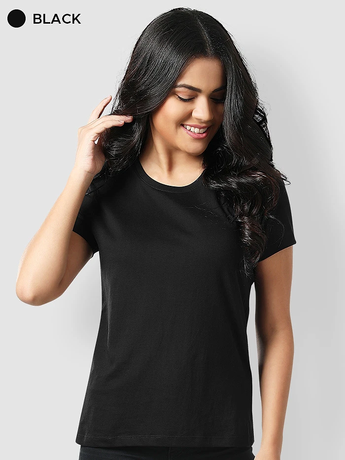 Pick Any 4- Womens Plain T-shirt Combo