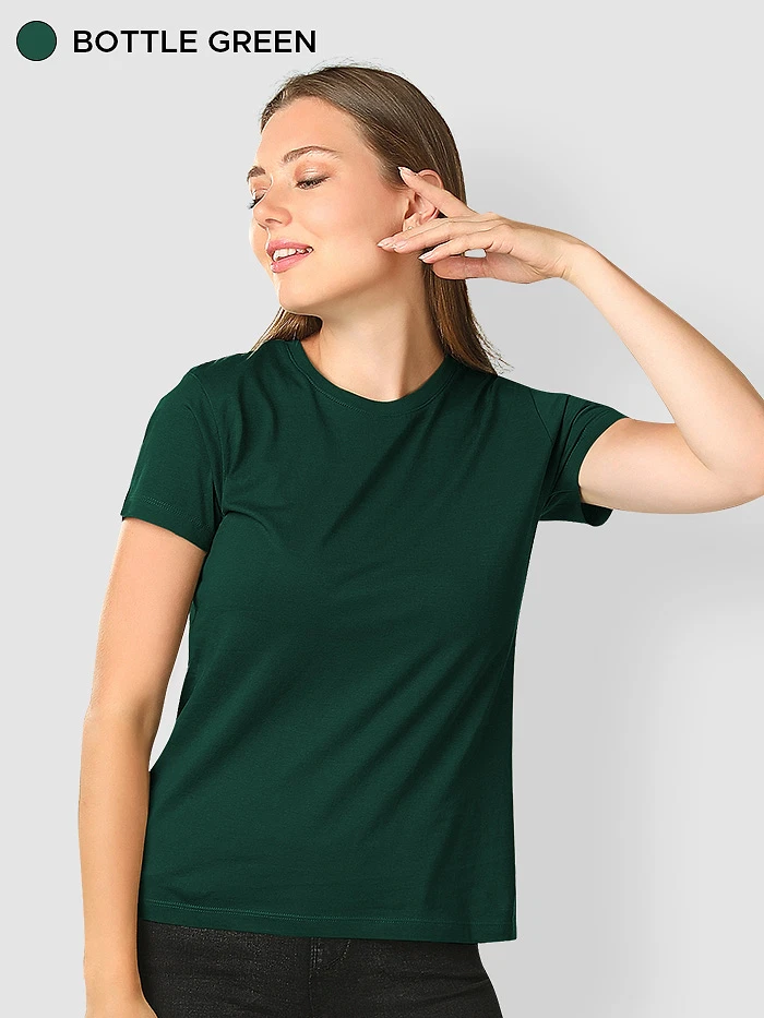 Pick Any 4- Womens Plain T-shirt Combo
