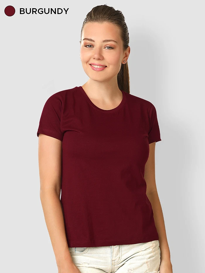 Pick Any 4- Womens Plain T-shirt Combo