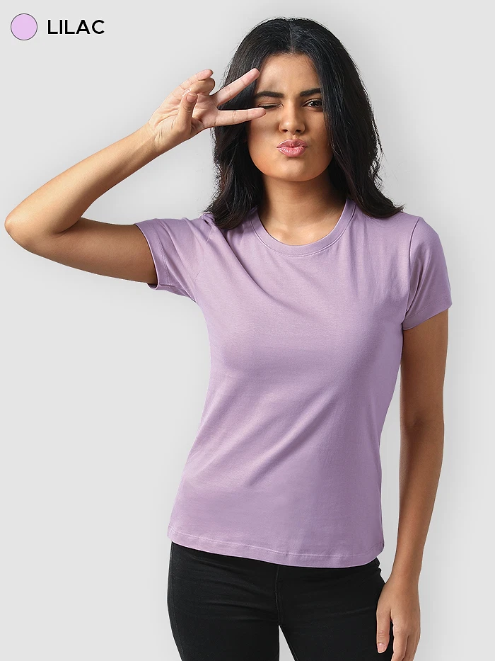 Pick Any 4- Womens Plain T-shirt Combo