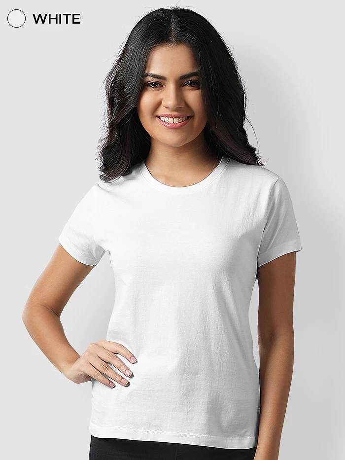 Pick Any 4- Womens Plain T-shirt Combo