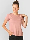 Rose Pink Womens Plain T-shirt
