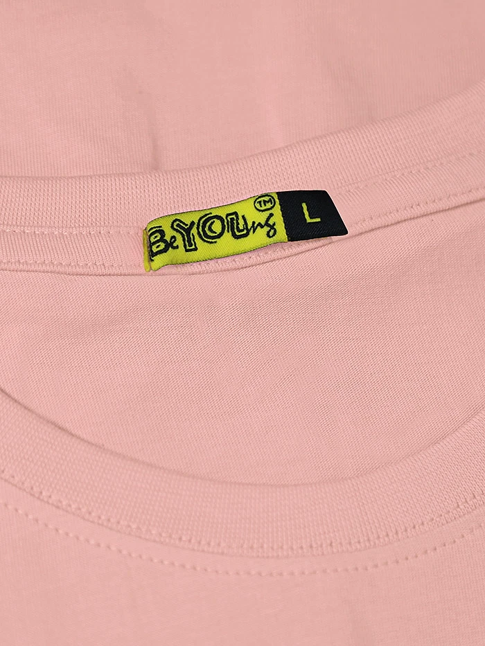 Rose Pink Womens Plain T-shirt