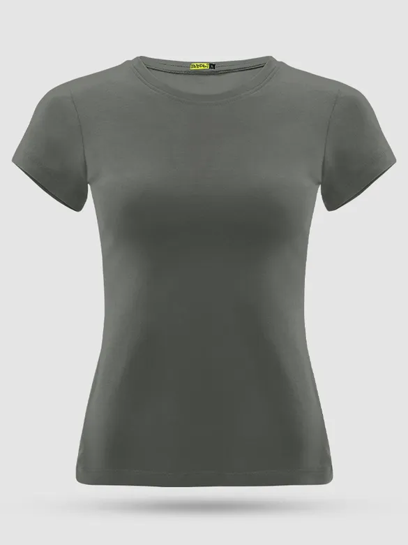 Space Grey Womens Plain T-Shirt