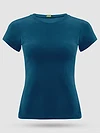 Teal Blue Womens Plain T-shirt