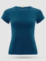 Teal Blue Womens Plain T-shirt