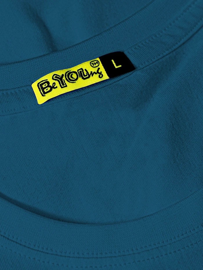Teal Blue Womens Plain T-shirt