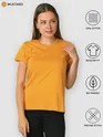 Womens Plain T-shirts Combo Navy Blue And Yellow