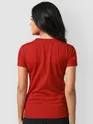 Womens Plain T-shirts Combo Red And Black