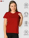 Womens Plain T-shirts Combo Red And Mustard
