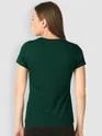 Womens Plain T-shirts Combo Vintage Orange And Bottle Green