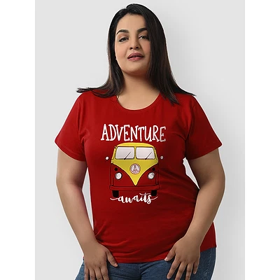 Adventure Awaits Women Plus Size T-shirt