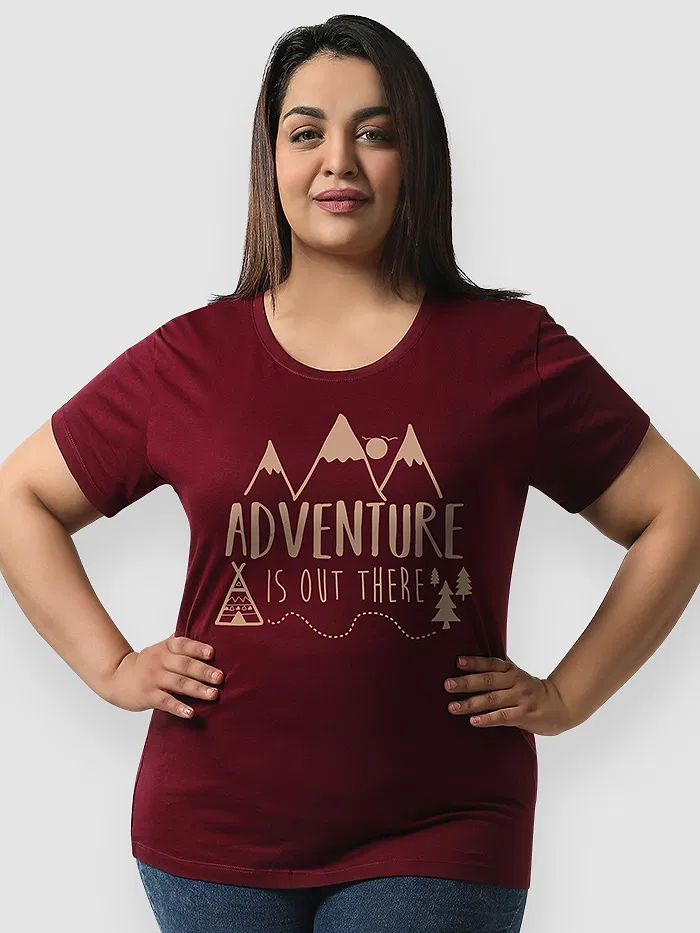 Adventure is Out There Women Plus Size T-shirt