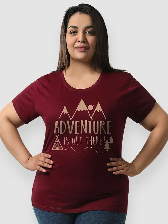 Adventure is Out There Women Plus Size T-shirt