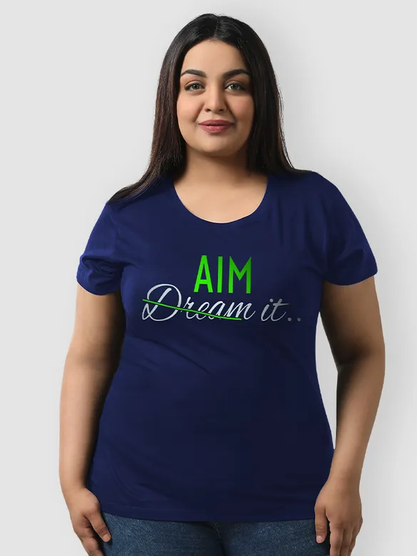 Aimers Women Plus Size T-shirt