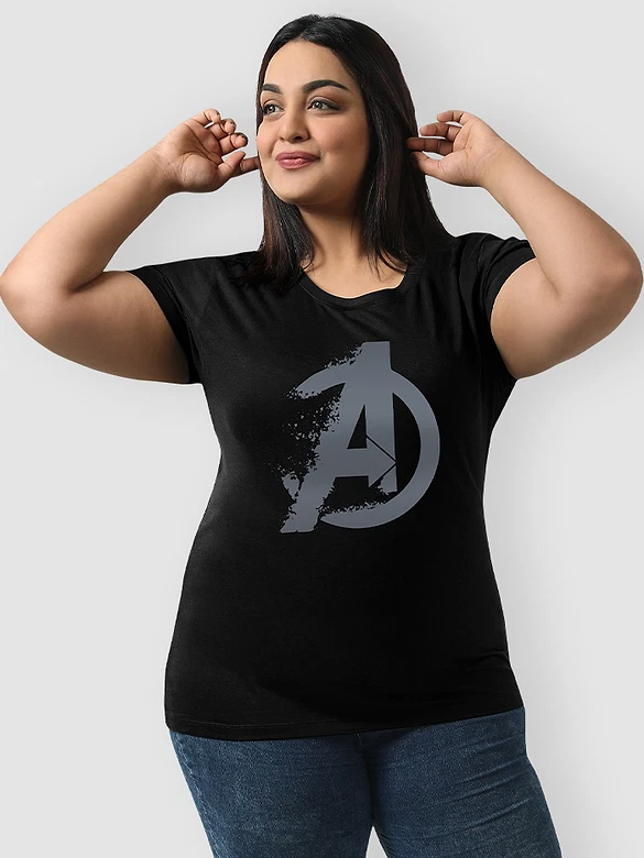 Avengers Logo Plus Size Women T-shirts