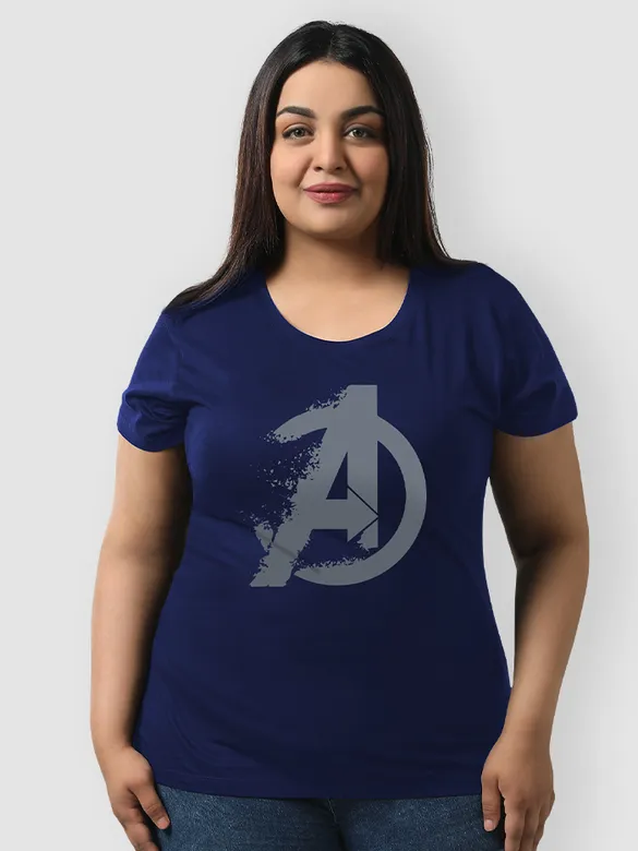 Avengers Logo Plus Size Women T-shirts