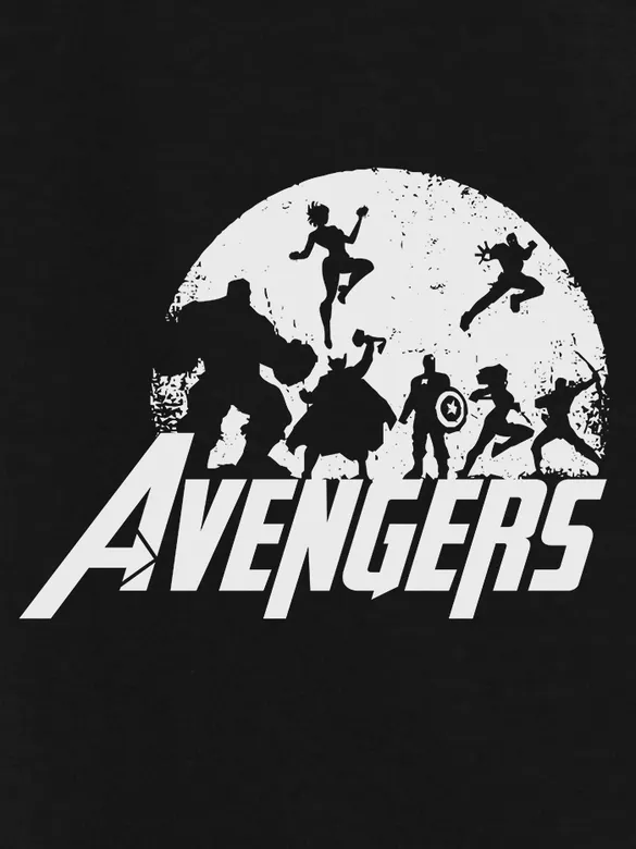 Avengers Silhouette Women Plus Size T-shirt