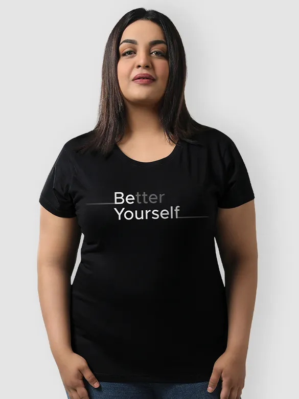 Be Yourself Women Plus Size T-shirt