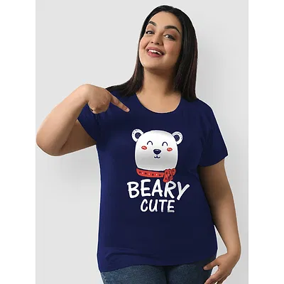 Beary Cute womens plus size t shirts