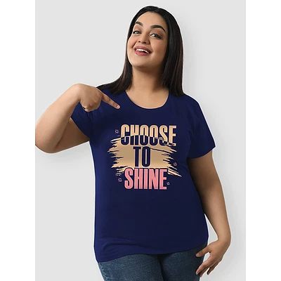 Choose to Shine Women Plus Size T-shirt