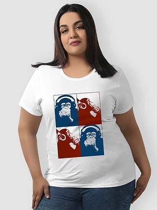 DJ Monkey Women Plus Size T-shirt