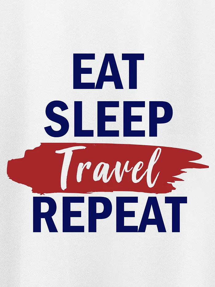Eat Sleep Travel Repeat Women Plus Size T-shirt