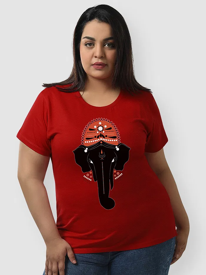 Gajanan Women Plus Size T-shirt