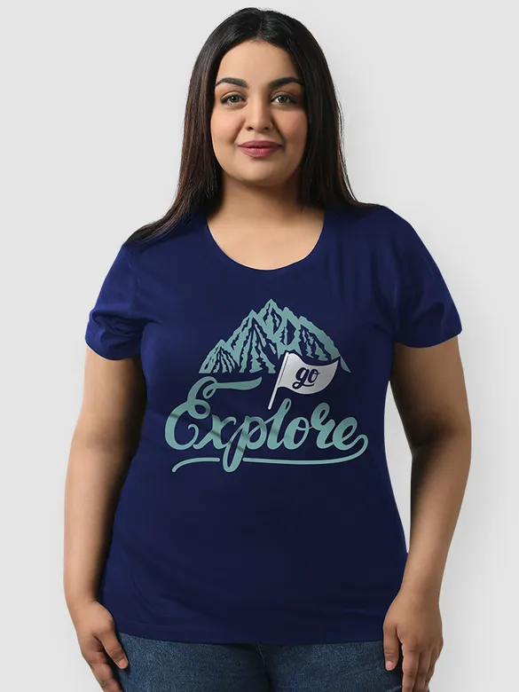 Go Explore Women Plus Size T-shirt