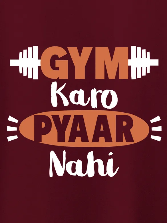 Gym Karo Pyaar Nahi Women's Plus Size T-shirt
