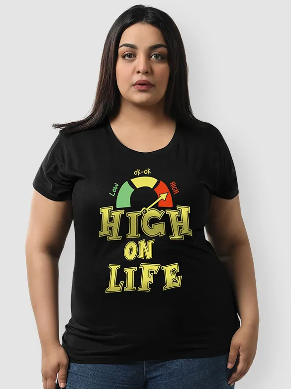 High On Life Women Plus Size T-shirt