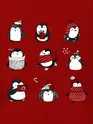 Holiday Penguin Women Plus Size T-shirt