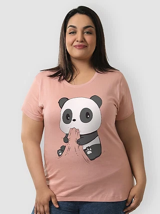 Hungry Panda Women's Plus Size T-shirt