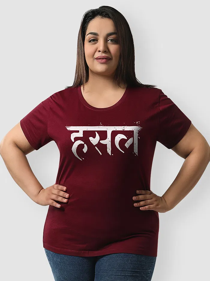 Hustle Women Plus Size T-shirt