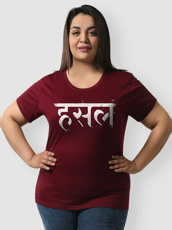 Hustle Women Plus Size T-shirt