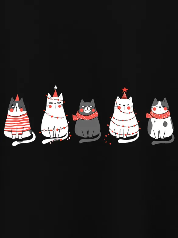 Jingle Cats Women Plus Size T-shirt